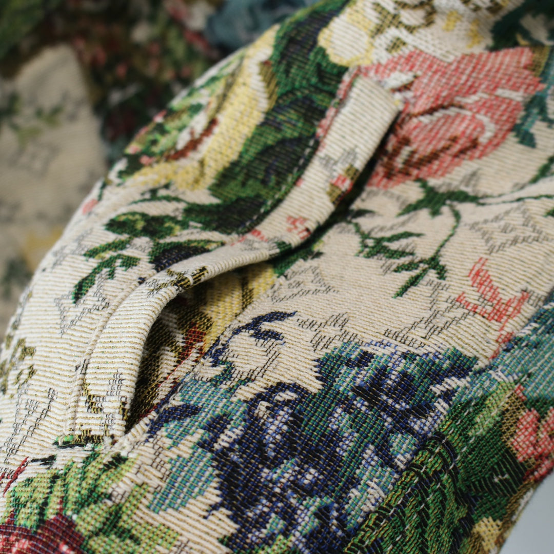 Botanical and floral jacquard all-over printed jacket XC0823102705