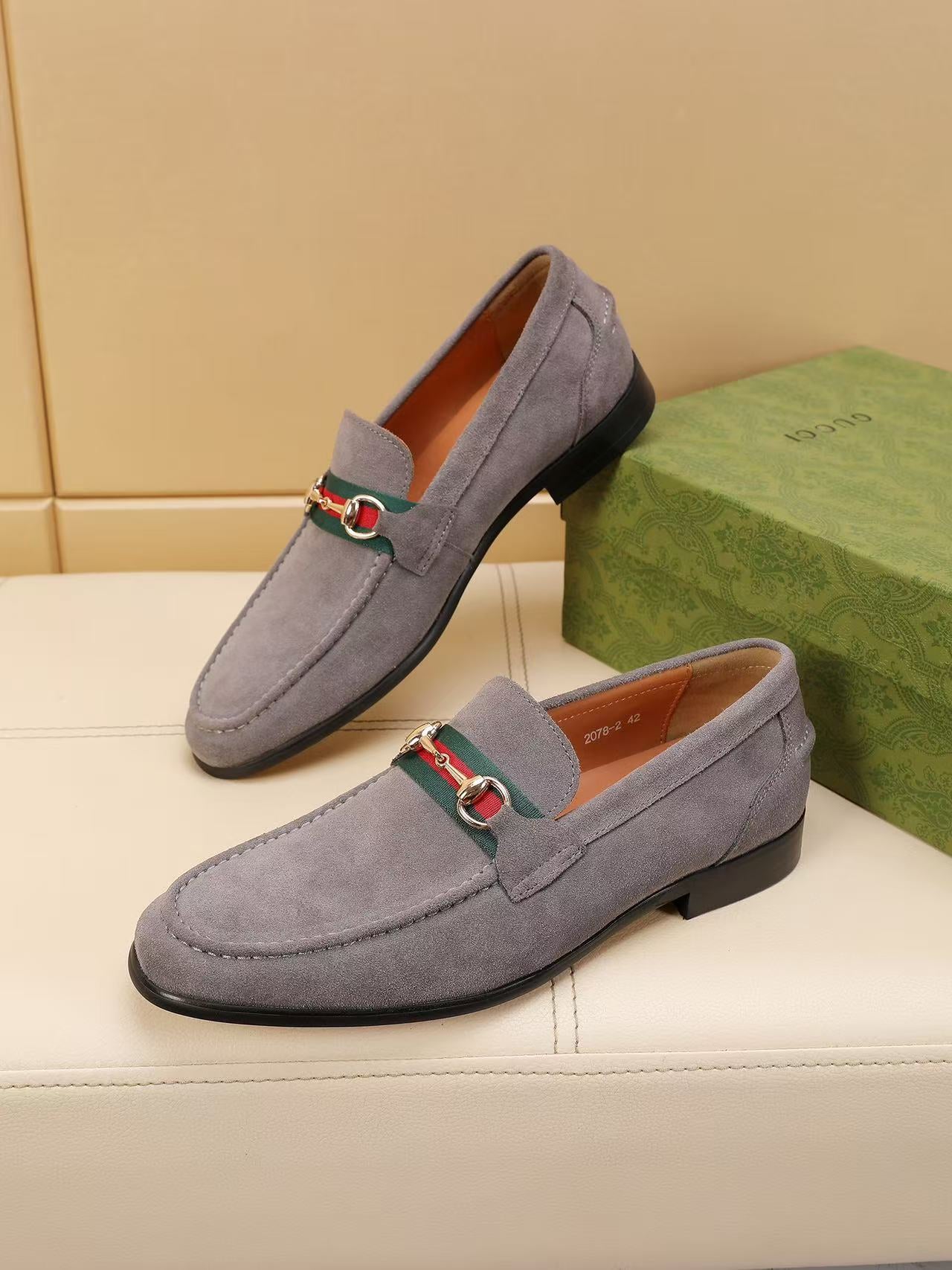 GG Horsebit suede loafers 1825070203