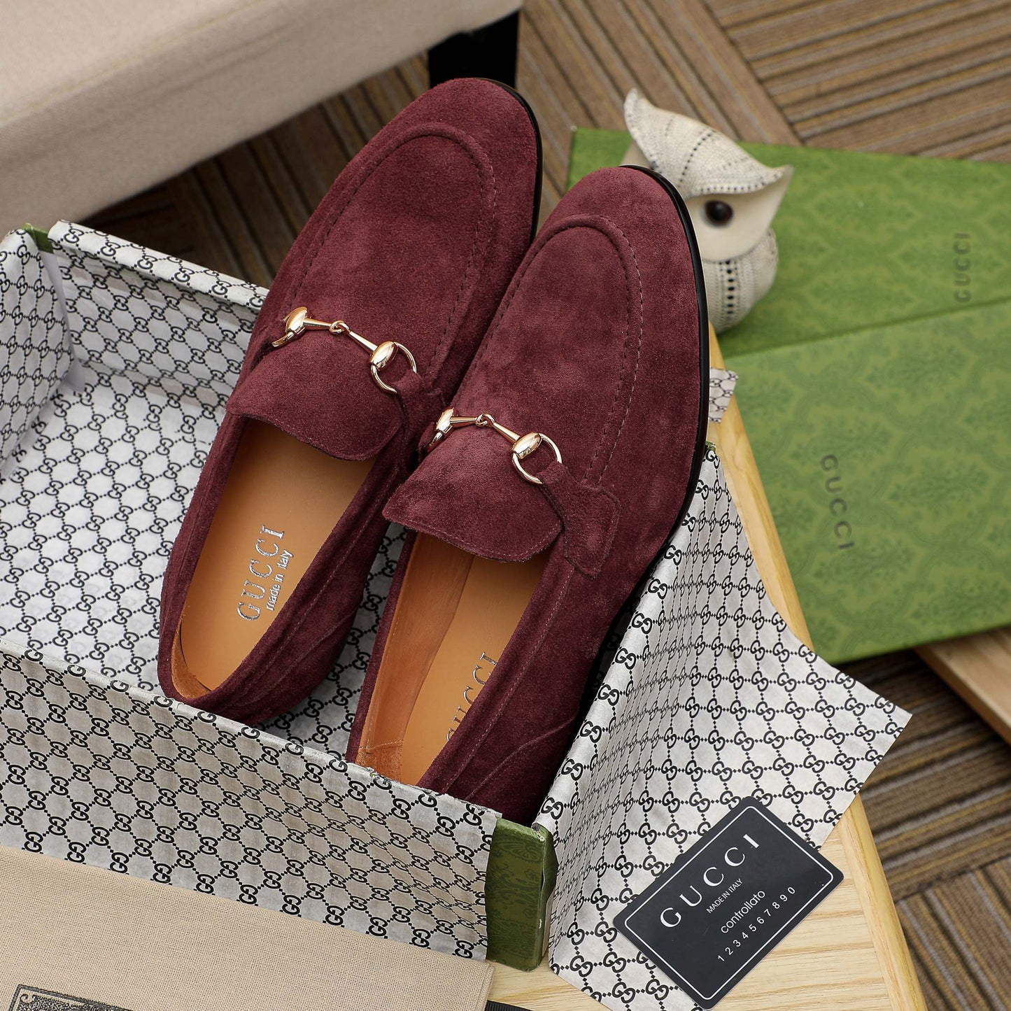 GG Horsebit suede loafers 1825070202