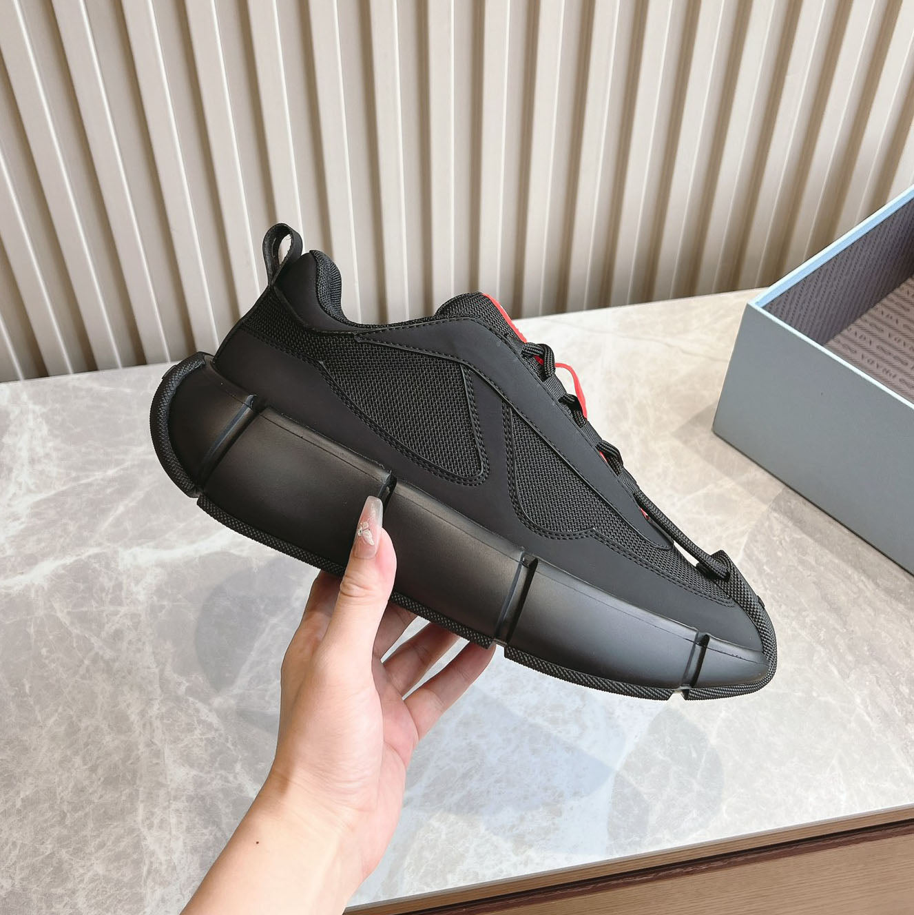 PR Mesh lace-up sneakers 1824091313