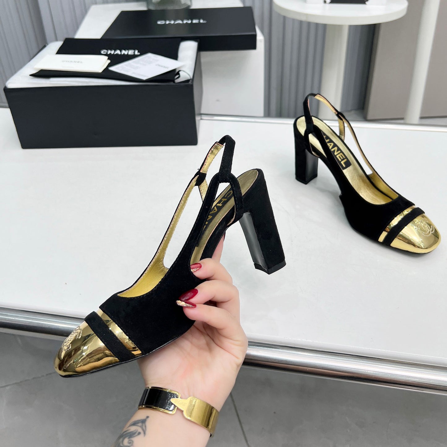 New High Heels Mary Jane Square Toe Sandals  1024031804