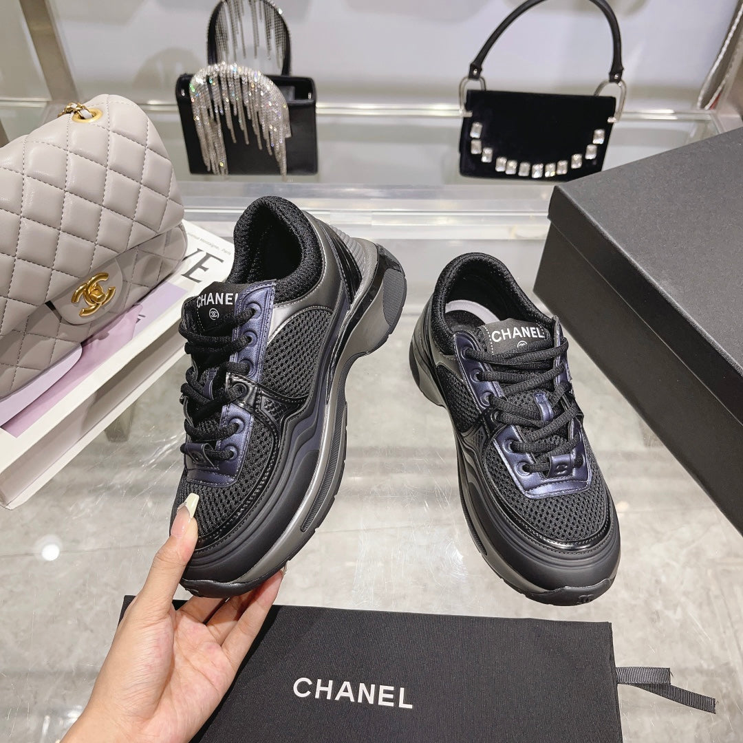 Plaid Wool Stitching Casual Sneakers XC0823081402