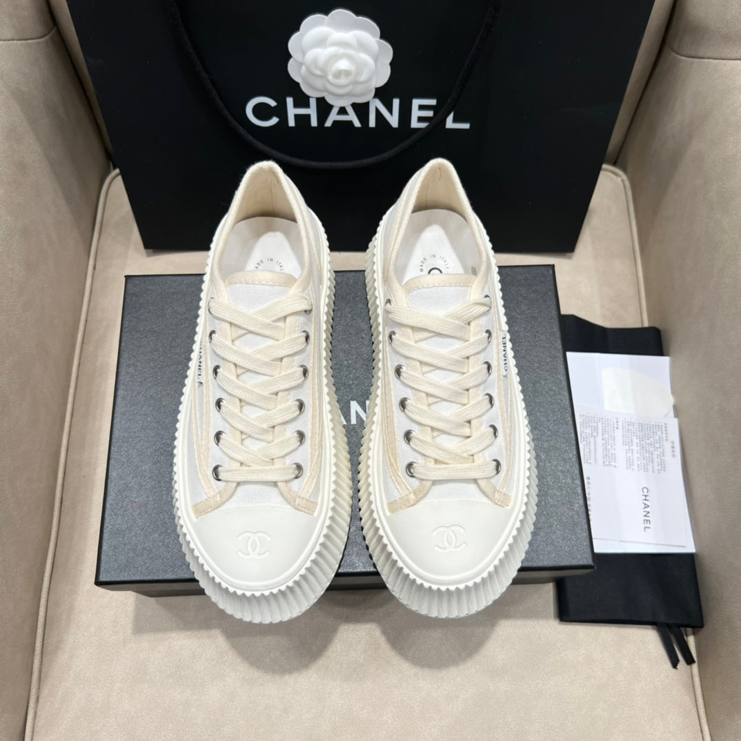 CNL Vintage 2024 Autumn and Winter New Style Canvas Thick-soled Sneakers 1824071604