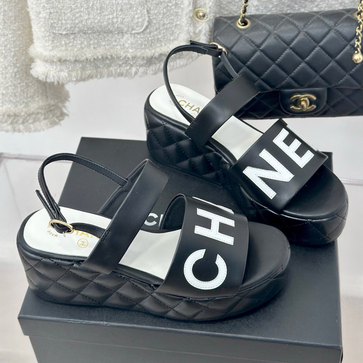 CNL rhombus platform sandals 0724050602