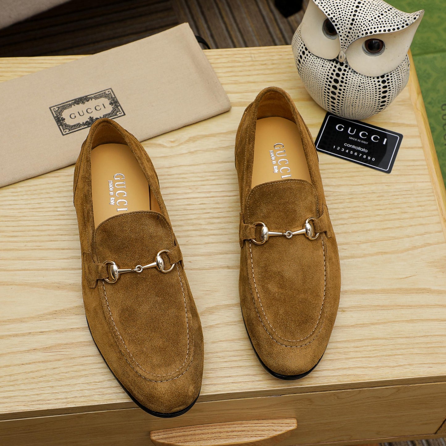GG Horsebit suede loafers 1825070202
