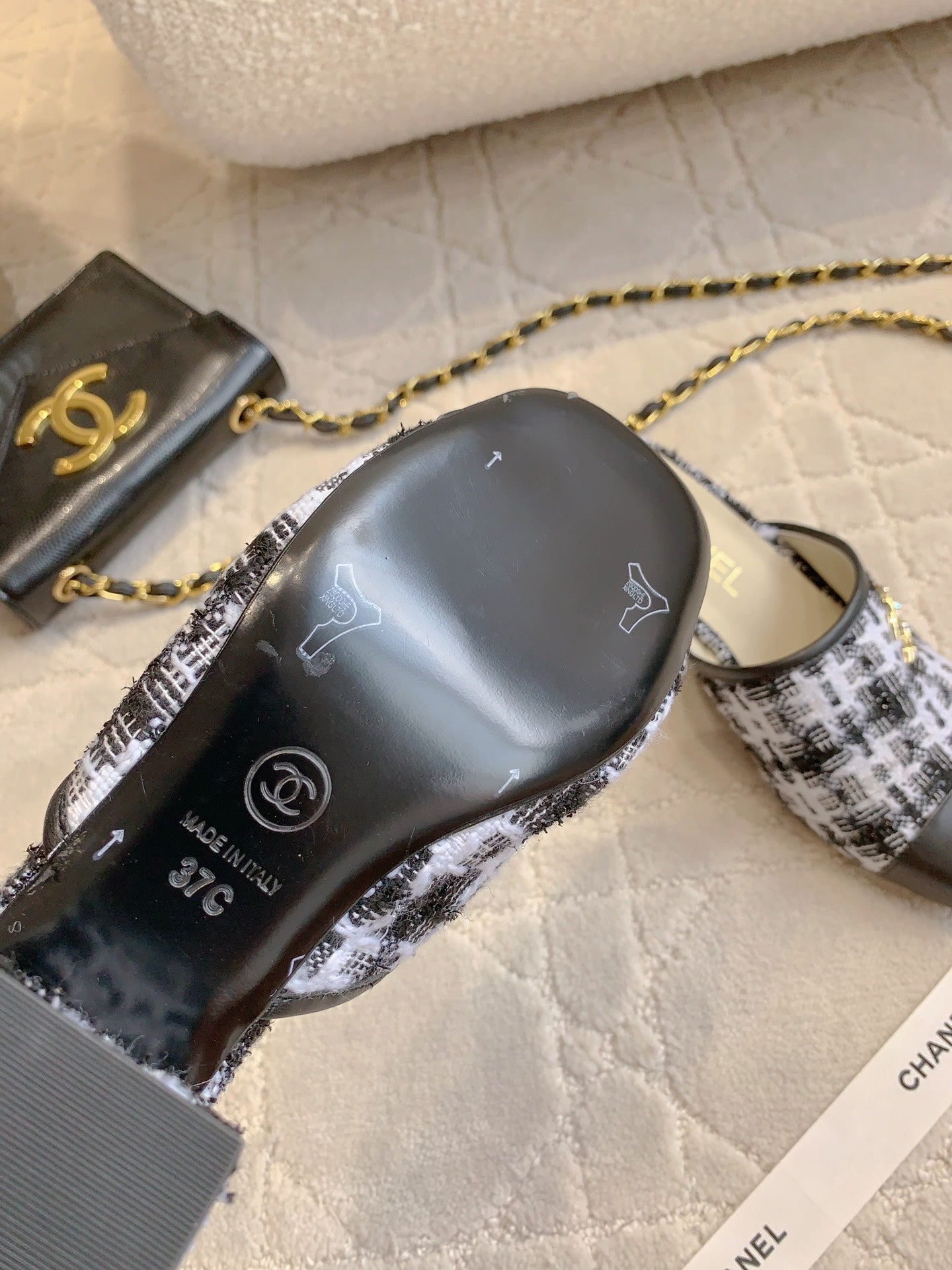 CHA High heel mule slippers (Heel 5.5/2.5CM) 1825022815