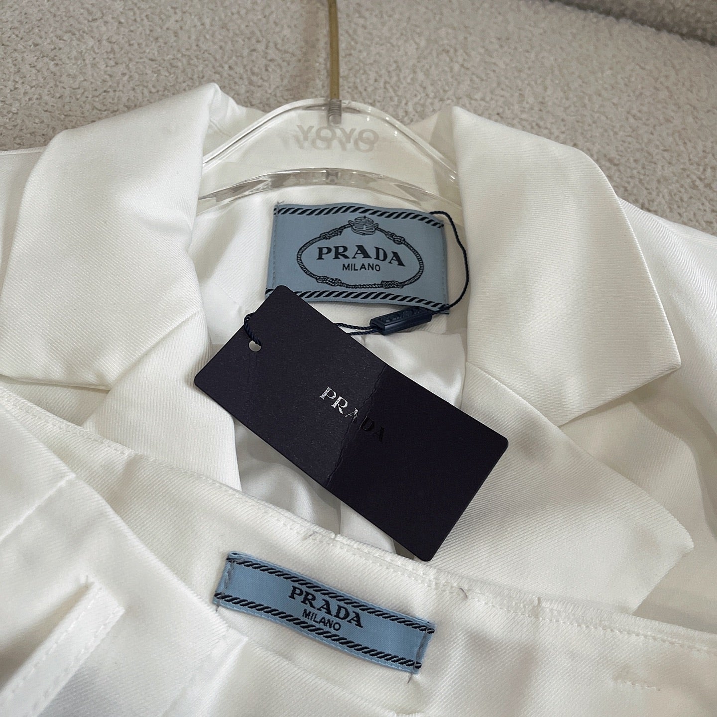 PR Suit style short jacket with high waist skirt suit 1825052001