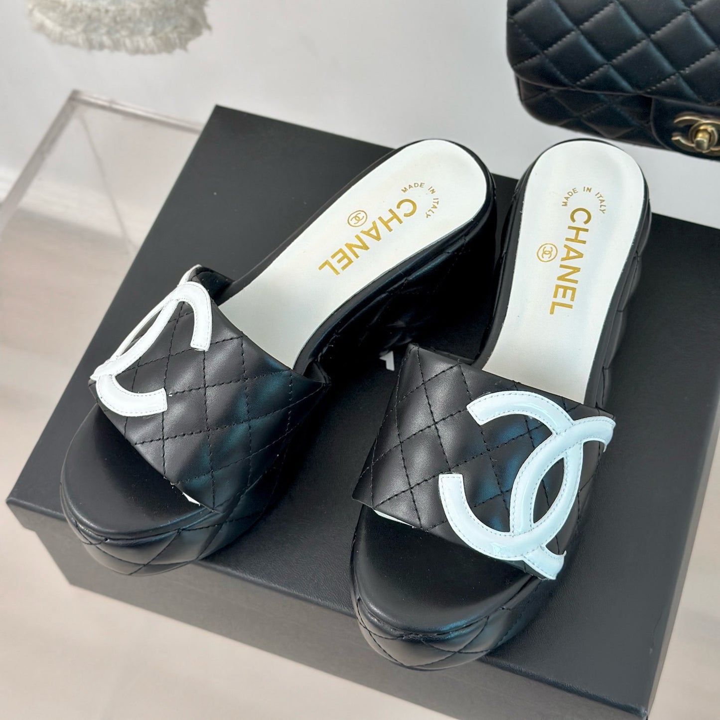 CNL rhombus platform slippers 0724050601