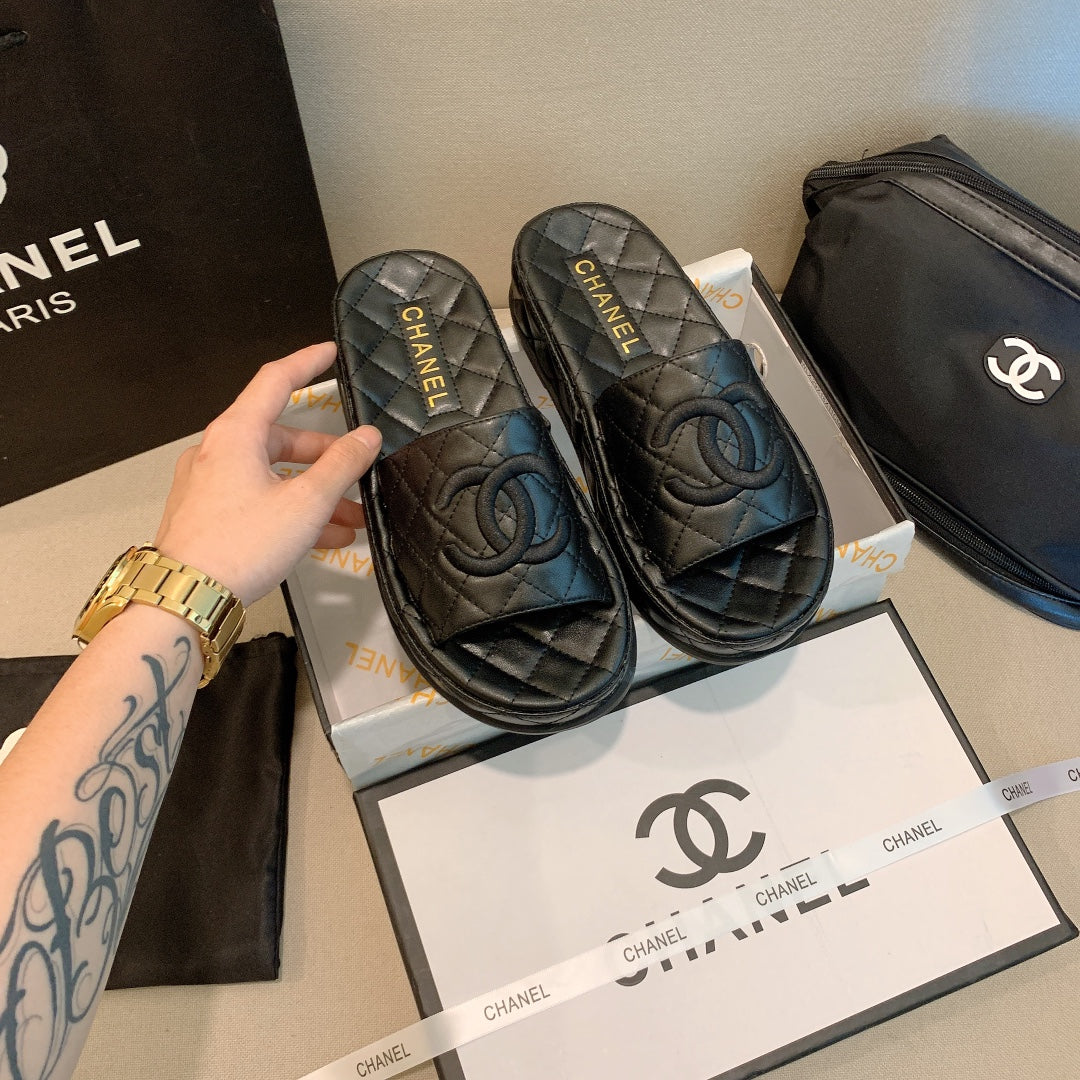 Trendy platform slippers XC0123072823
