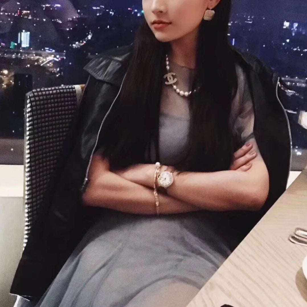 Classic Clavicle Pearl Necklace Elegant Fashion Generous Style 1024030504