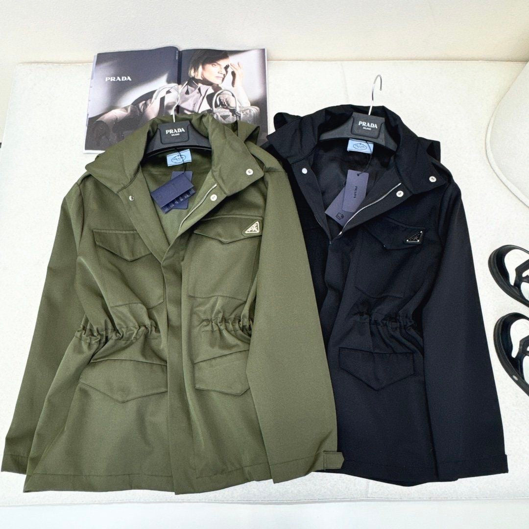 PR waisted hooded jacket 1824091813