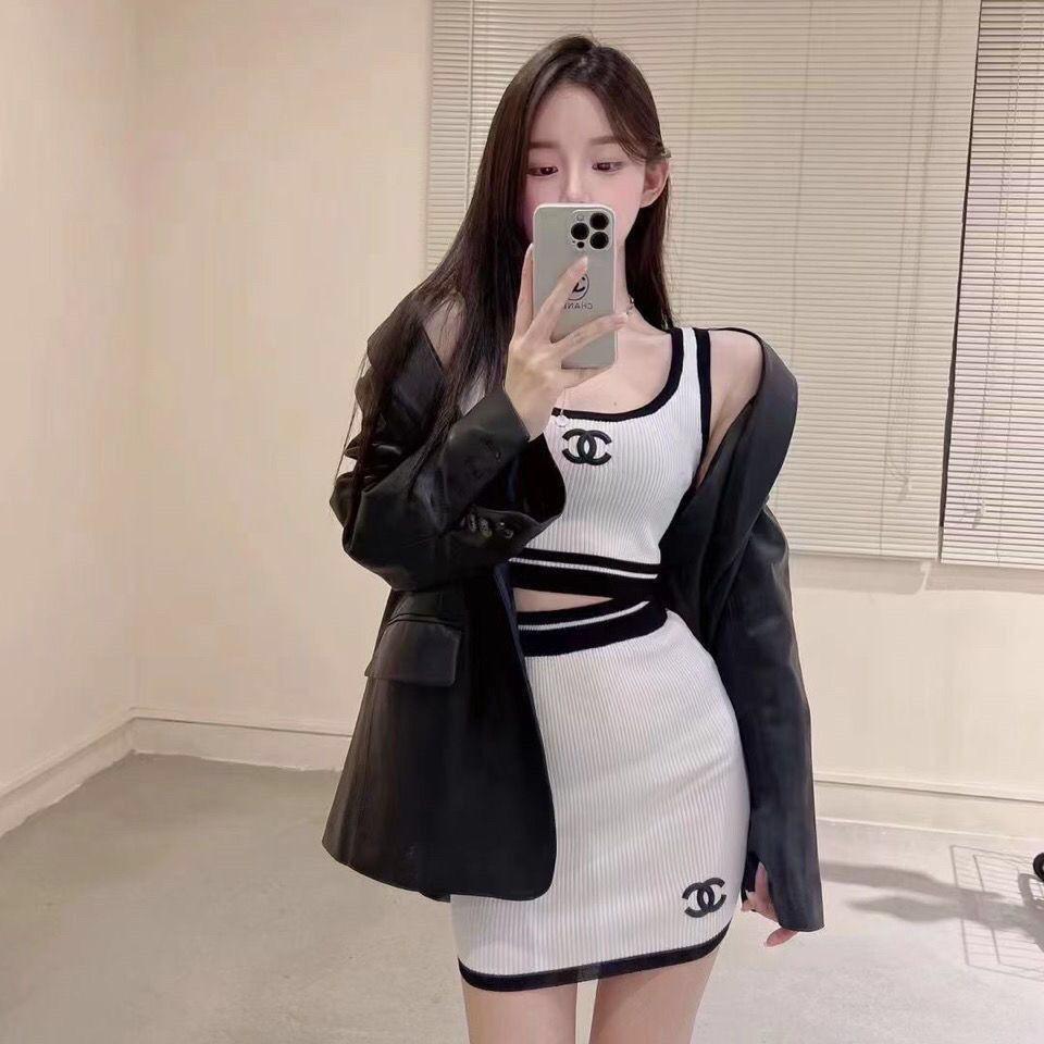 Vest and Skirt Two Piece Set 0823112301