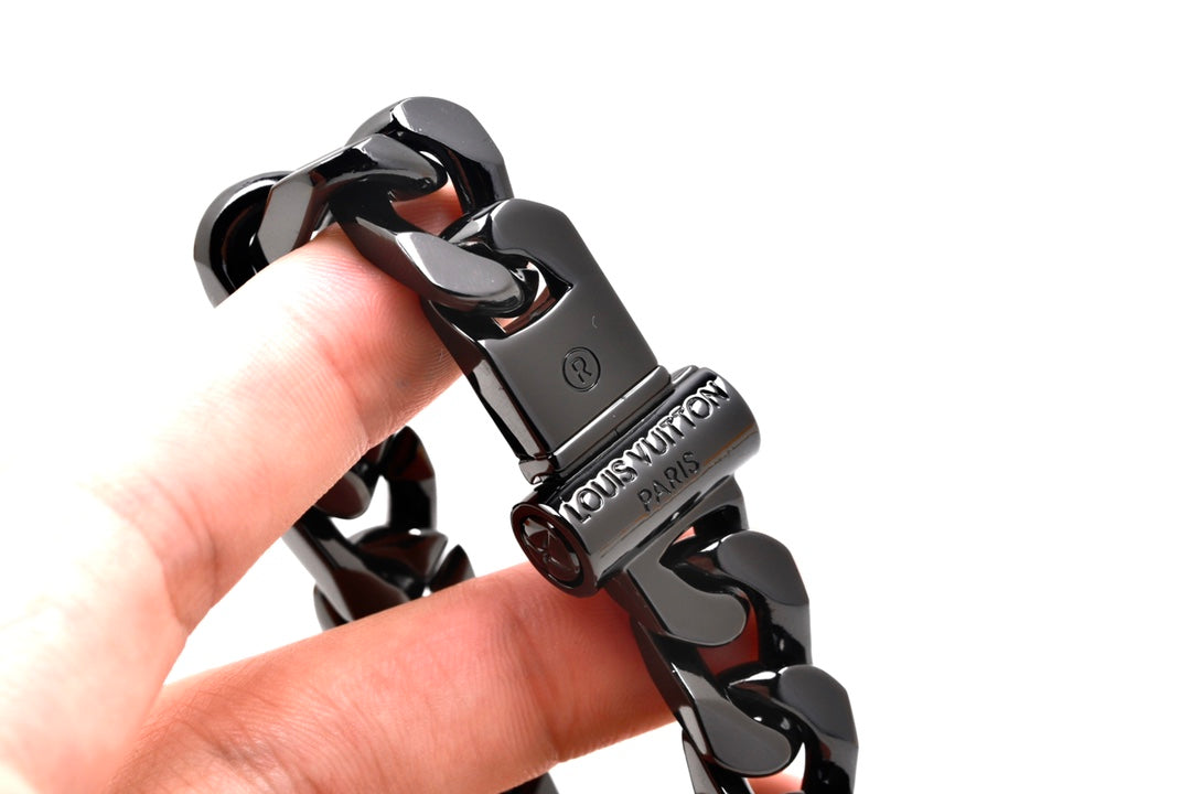 Black Metal Cuban Bracelet XC0823101601