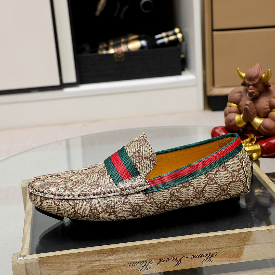 Trendy classic printed men's casual loafers 1024040112