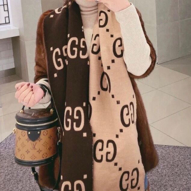 High-end double-sided cashmere shawl women's wool cape PD0823111612