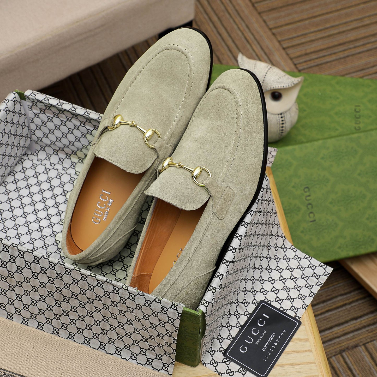 GG Horsebit suede loafers 1825070202