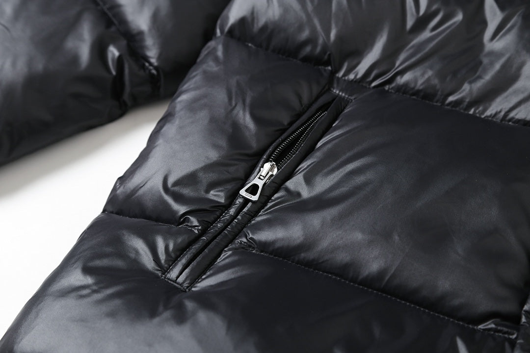 Classic logo red and green web down jacket XC0823102305