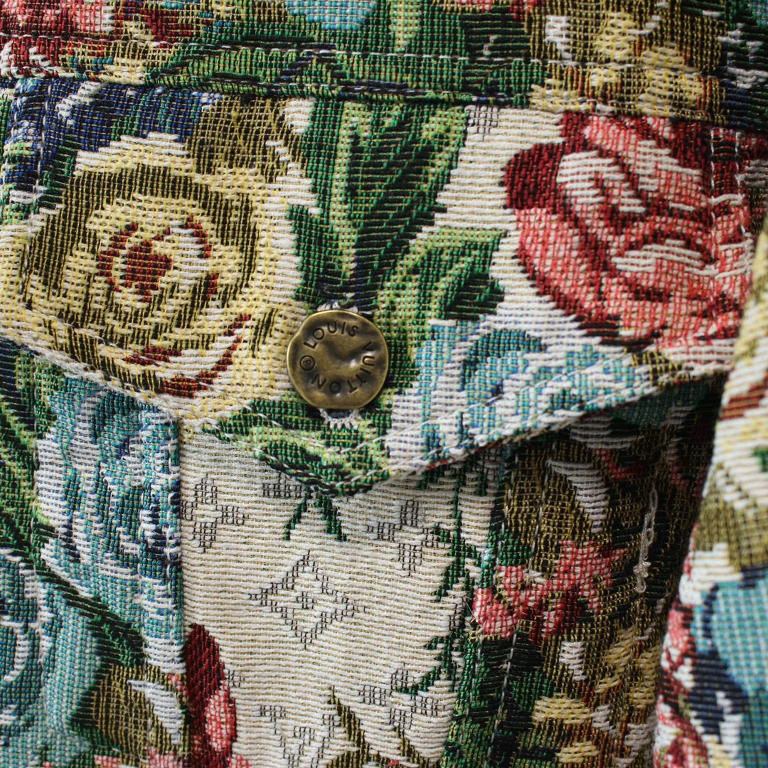 Botanical and floral jacquard all-over printed jacket XC0823102705