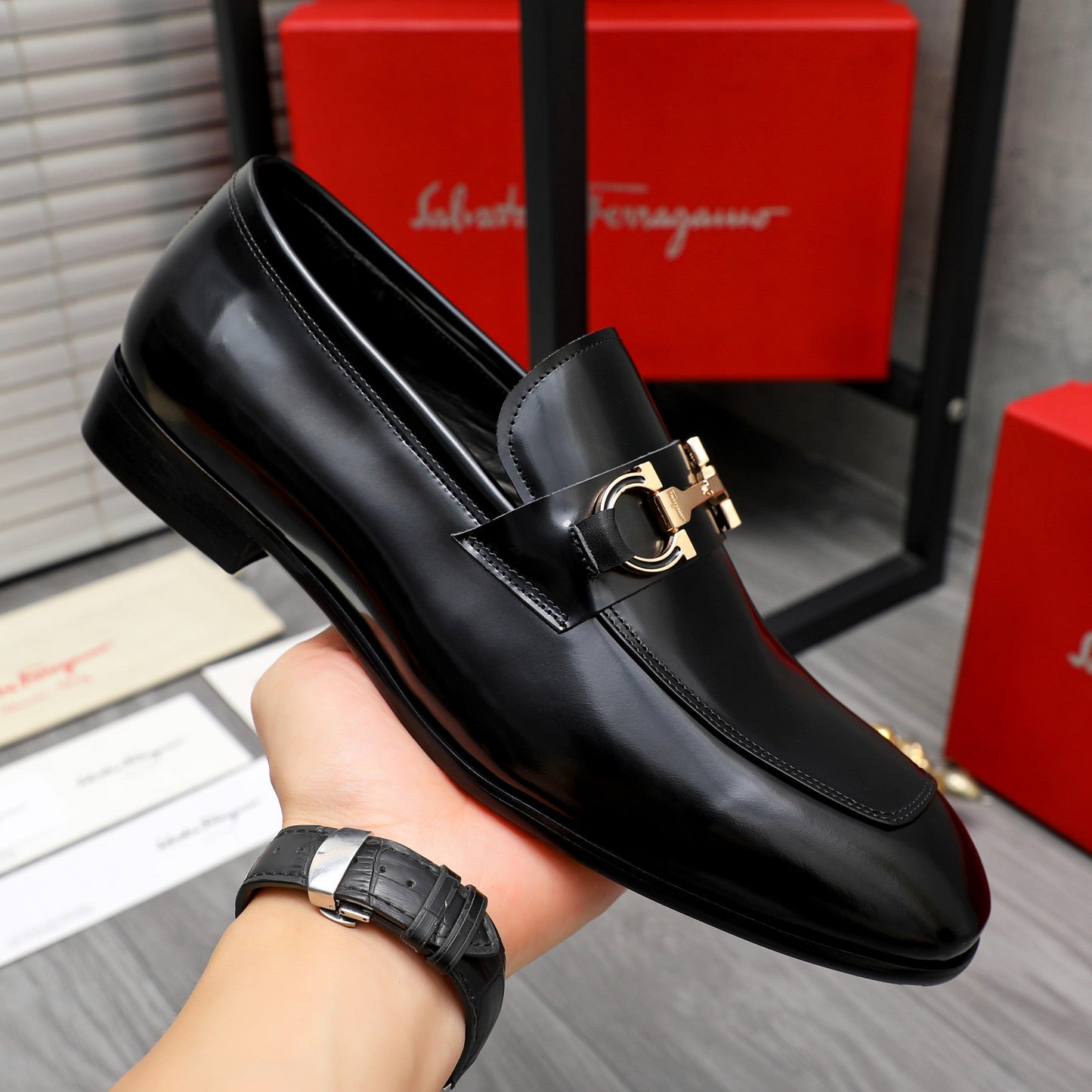 SF Moccasin dress shoes 1824080901