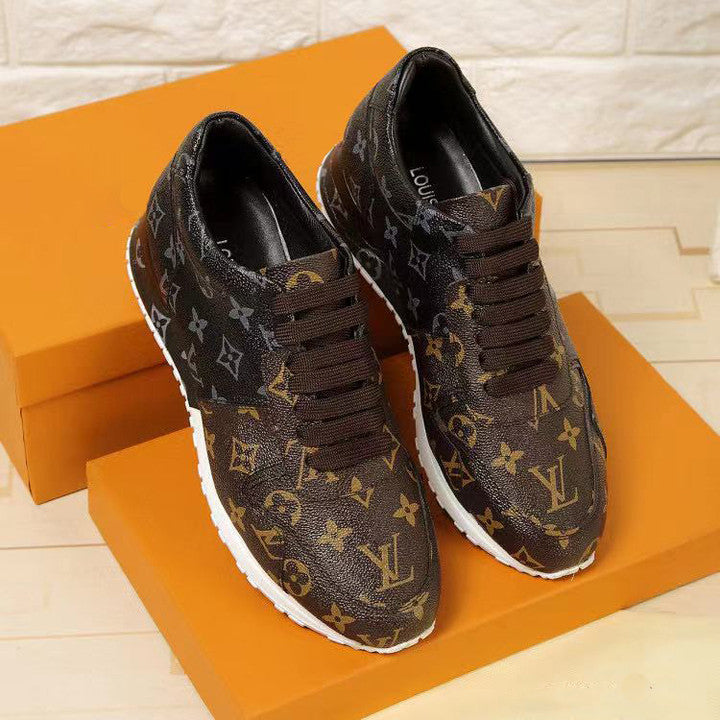 PRINTED TOP LAYER LEATHER CASUAL SHOES