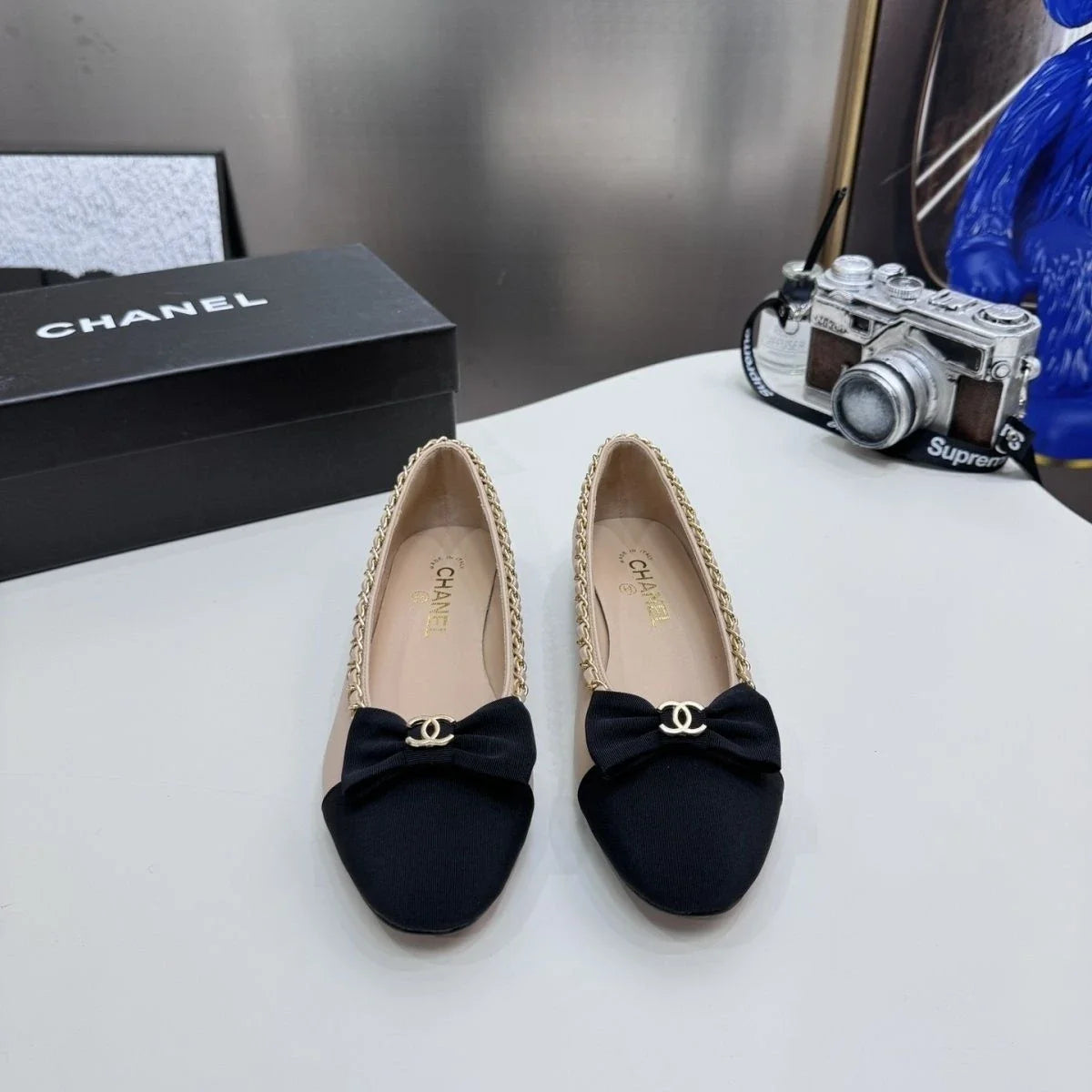 Shallow mouth round head French trend shoes 1025031013