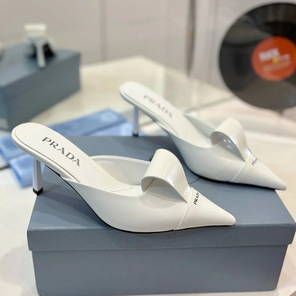 New stunning pointy toe 5.5cm sandal slippers 1025040216