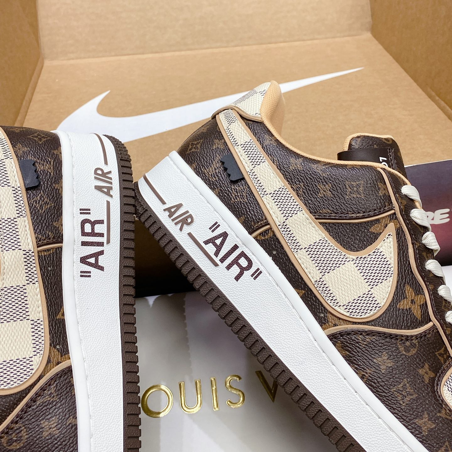 Brown V& Jointly Signed Sneakers