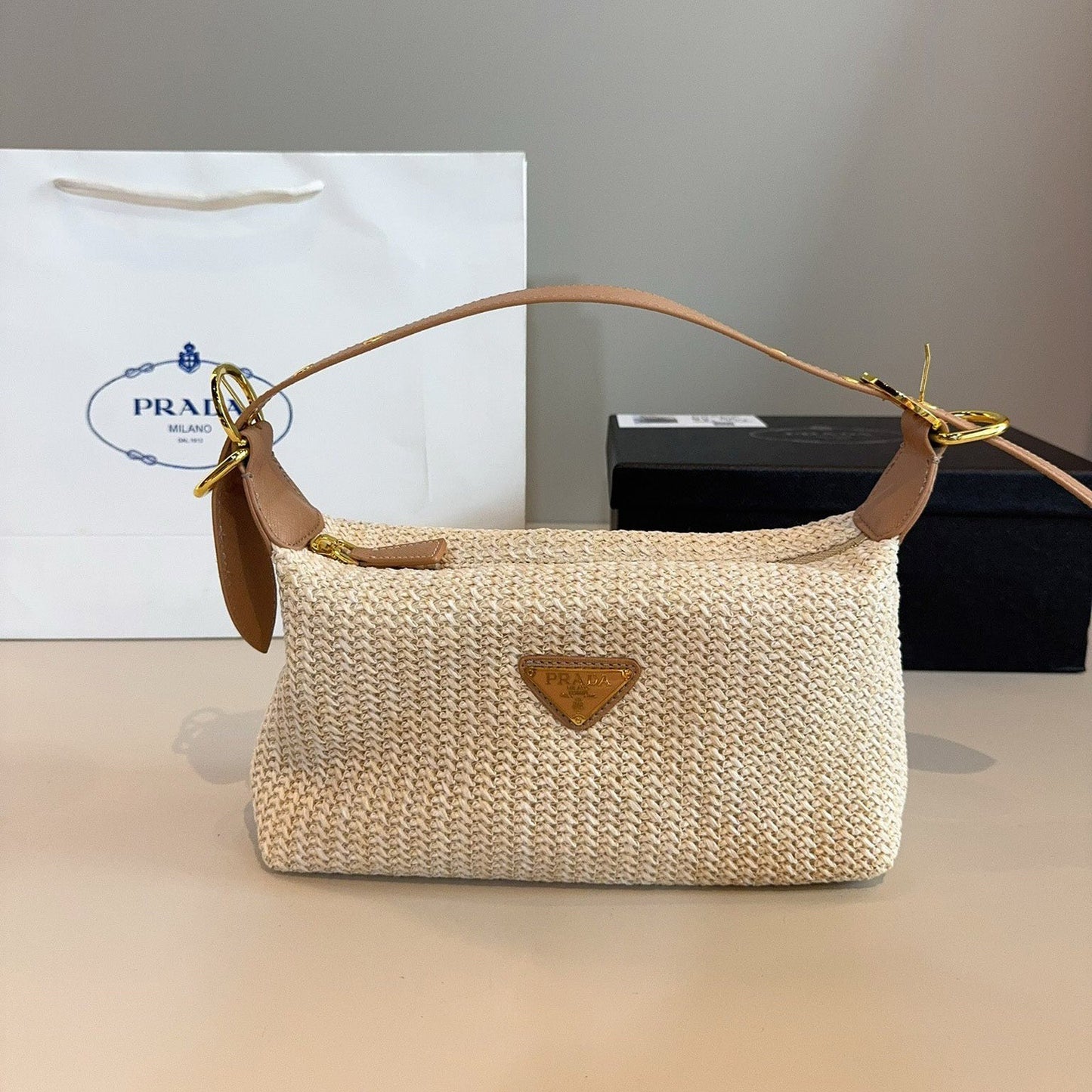 PR Straw underarm bag 1825070302