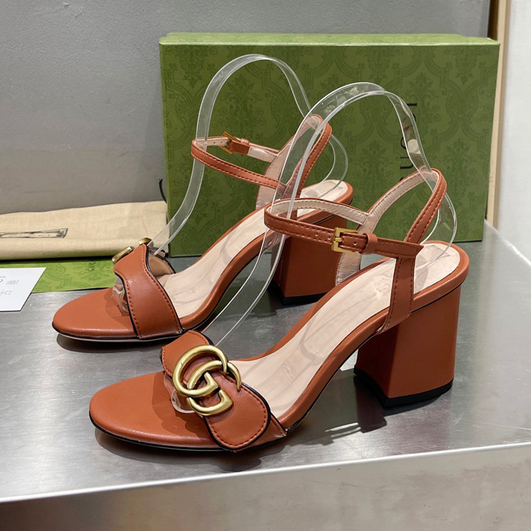 Classic G Logo 7cm 10.5cm high heel sandals XC16060701