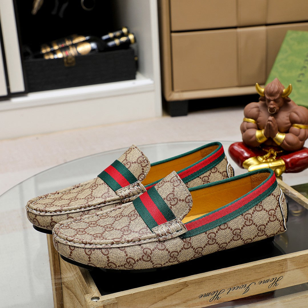 Trendy classic printed men's casual loafers 1024040112