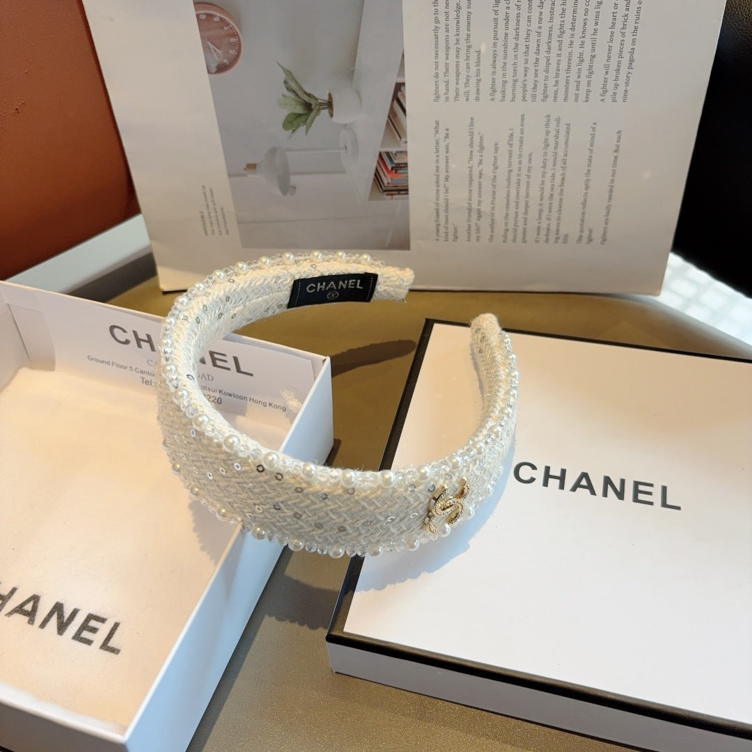 CNL Pearl embellished headband 1825042917