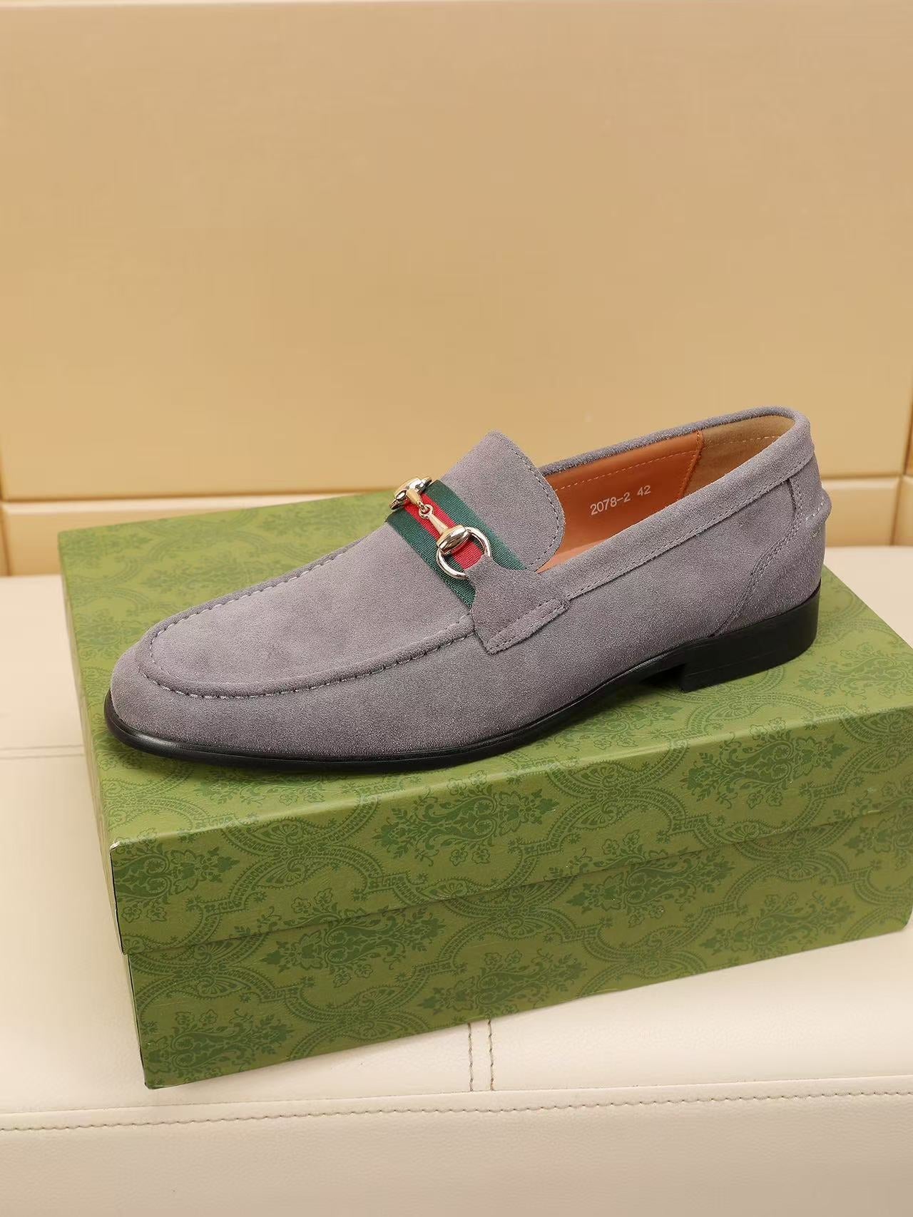 GG Horsebit suede loafers 1825070203