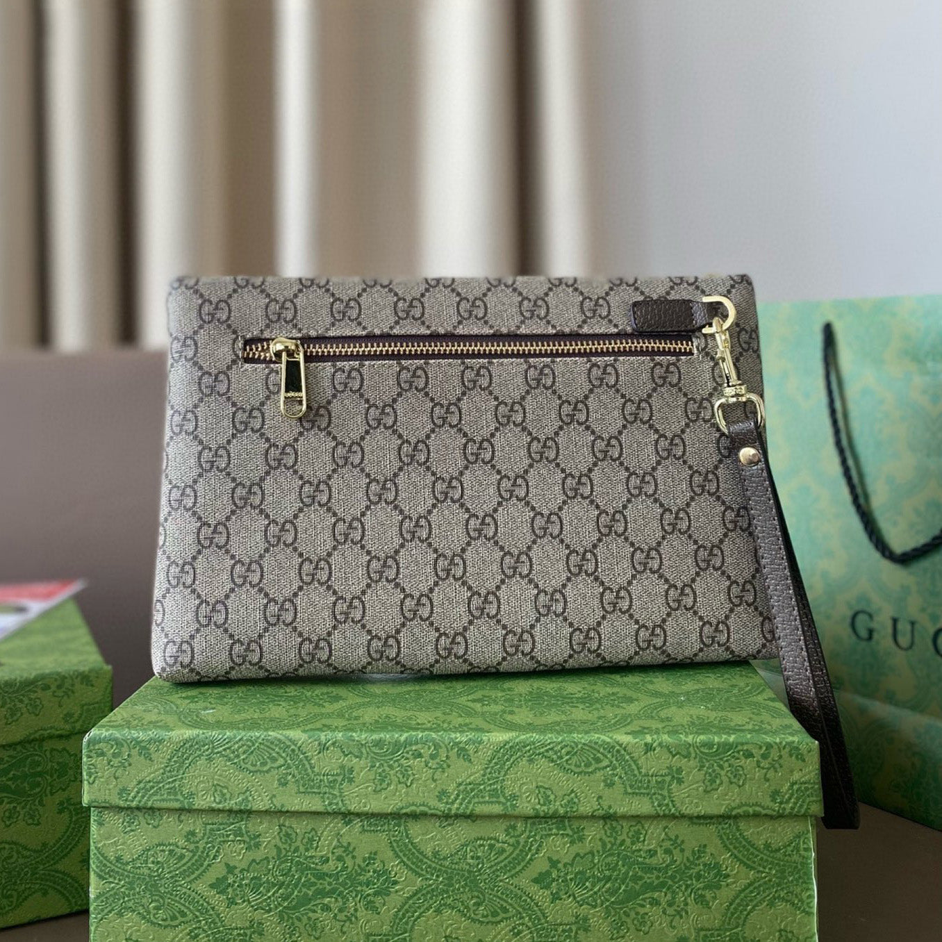 G print men's clutch bag 1824062602