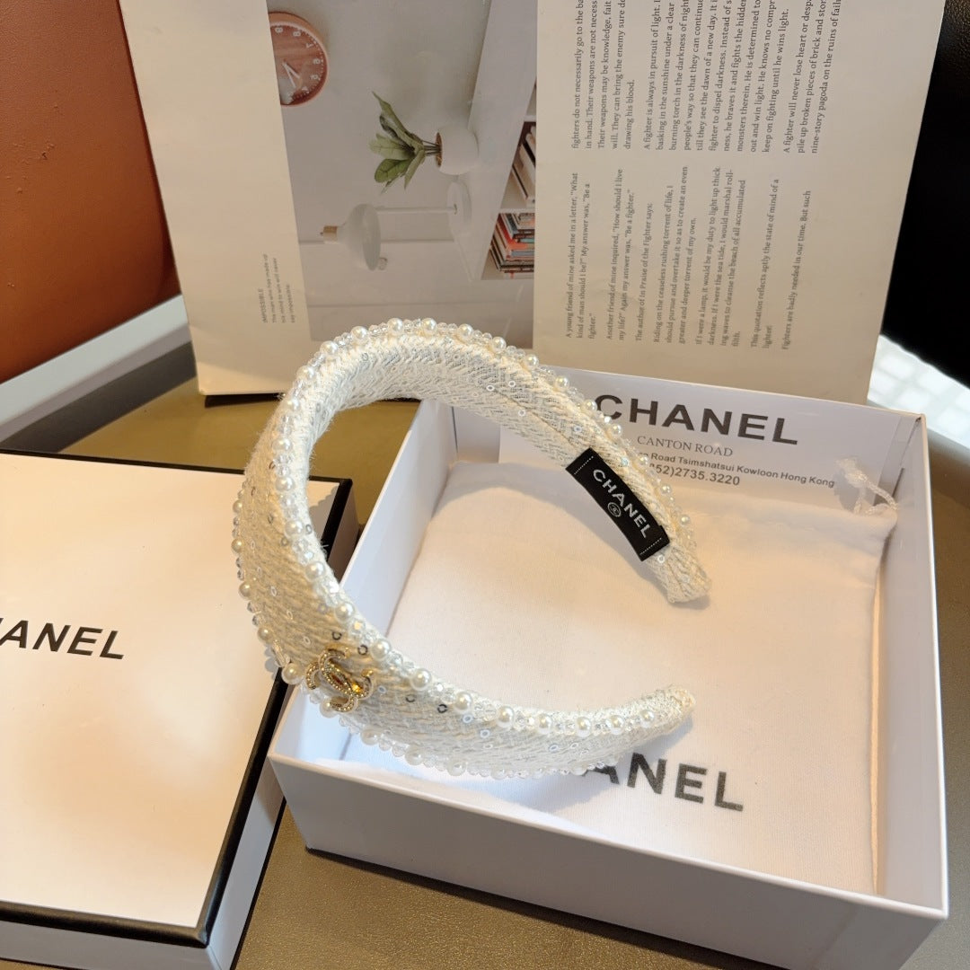 CNL Pearl embellished headband 1825042917