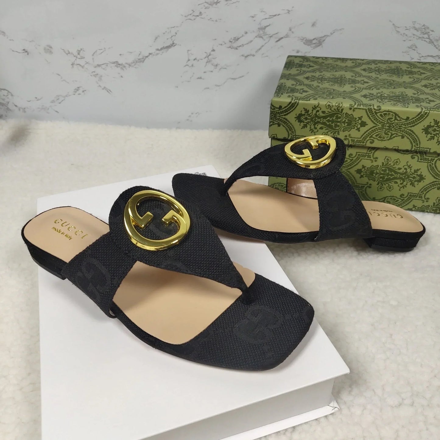 Fashion Trend Canvas Flat Heel Sandals 1024042621