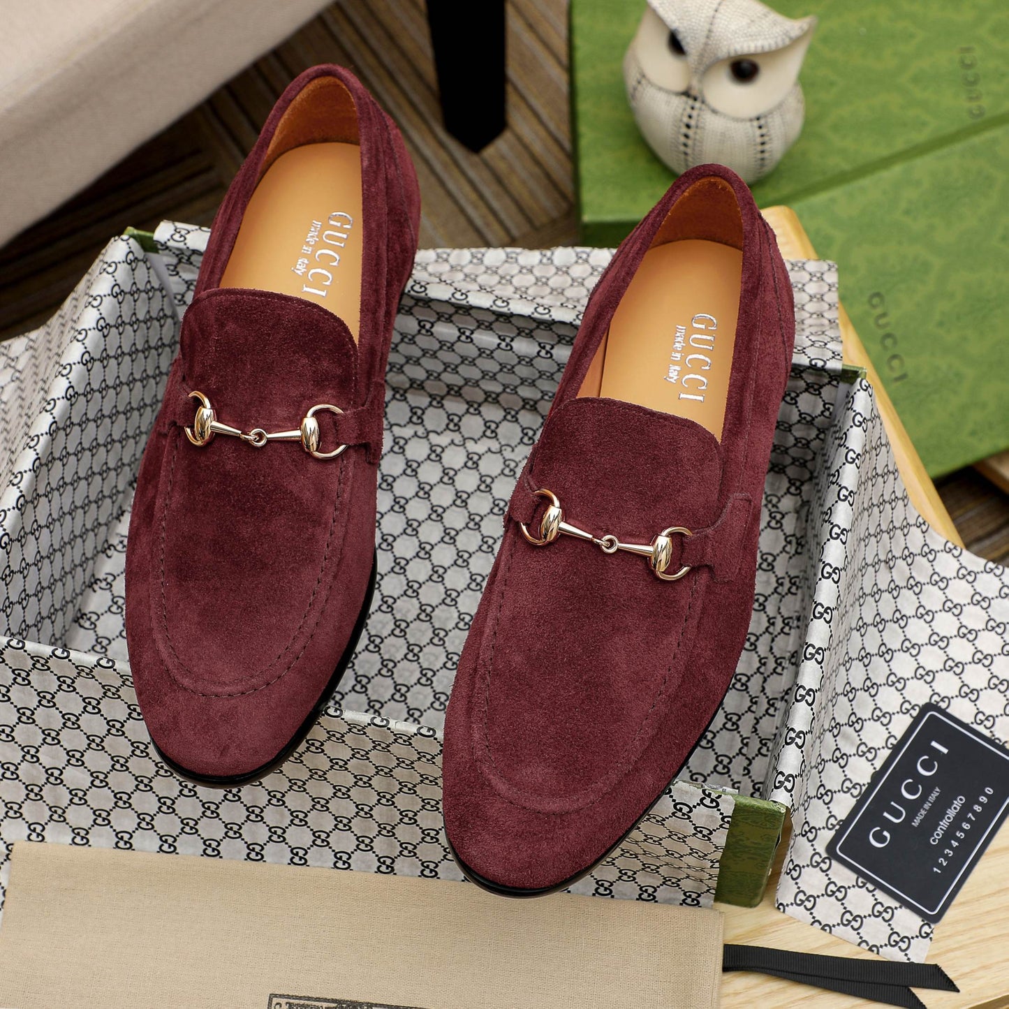GG Horsebit suede loafers 1825070202