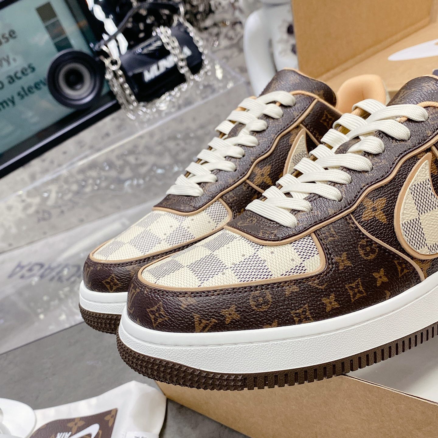 Brown V& Jointly Signed Sneakers
