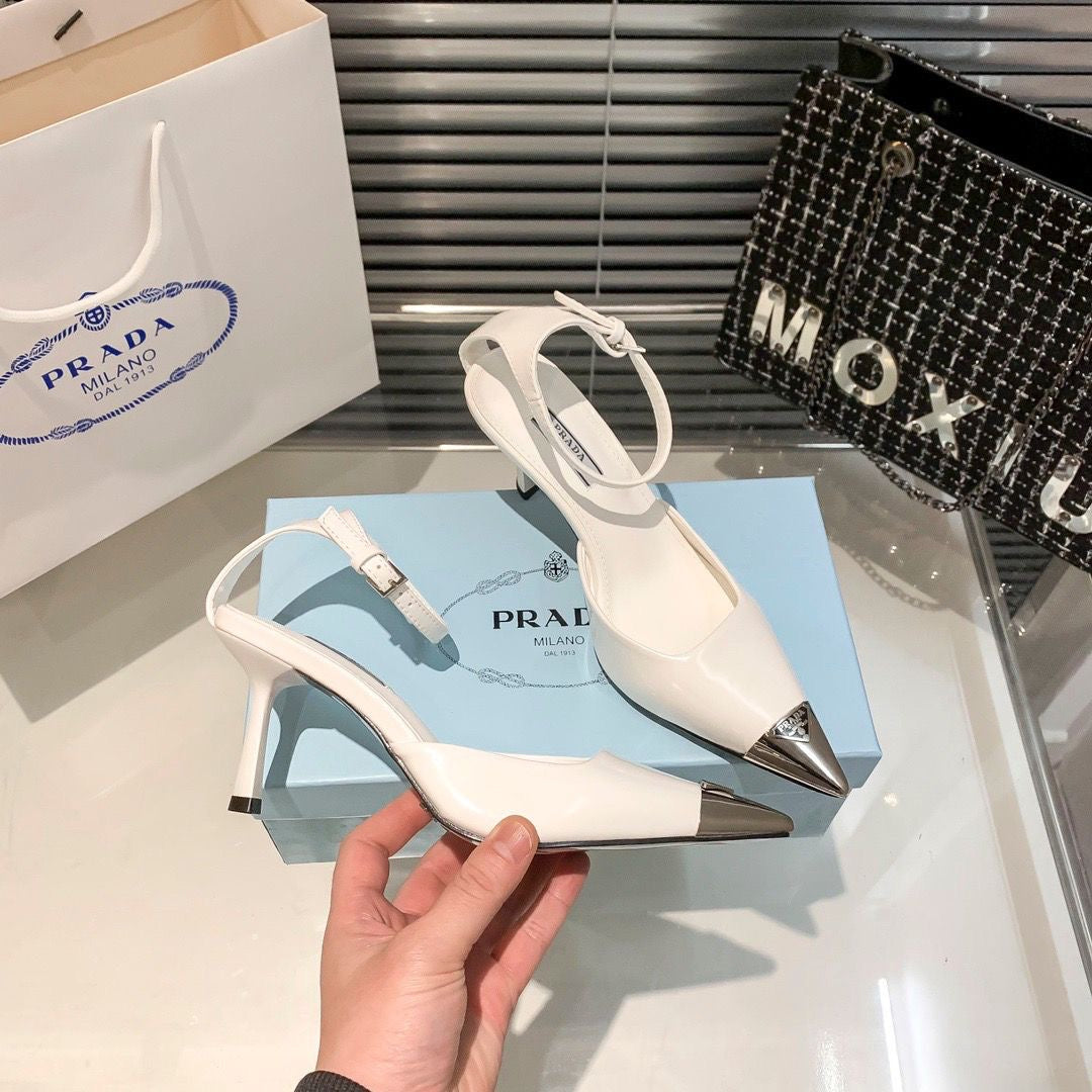 PD fashionable and versatile metal pointed-toe high heels 1824051701