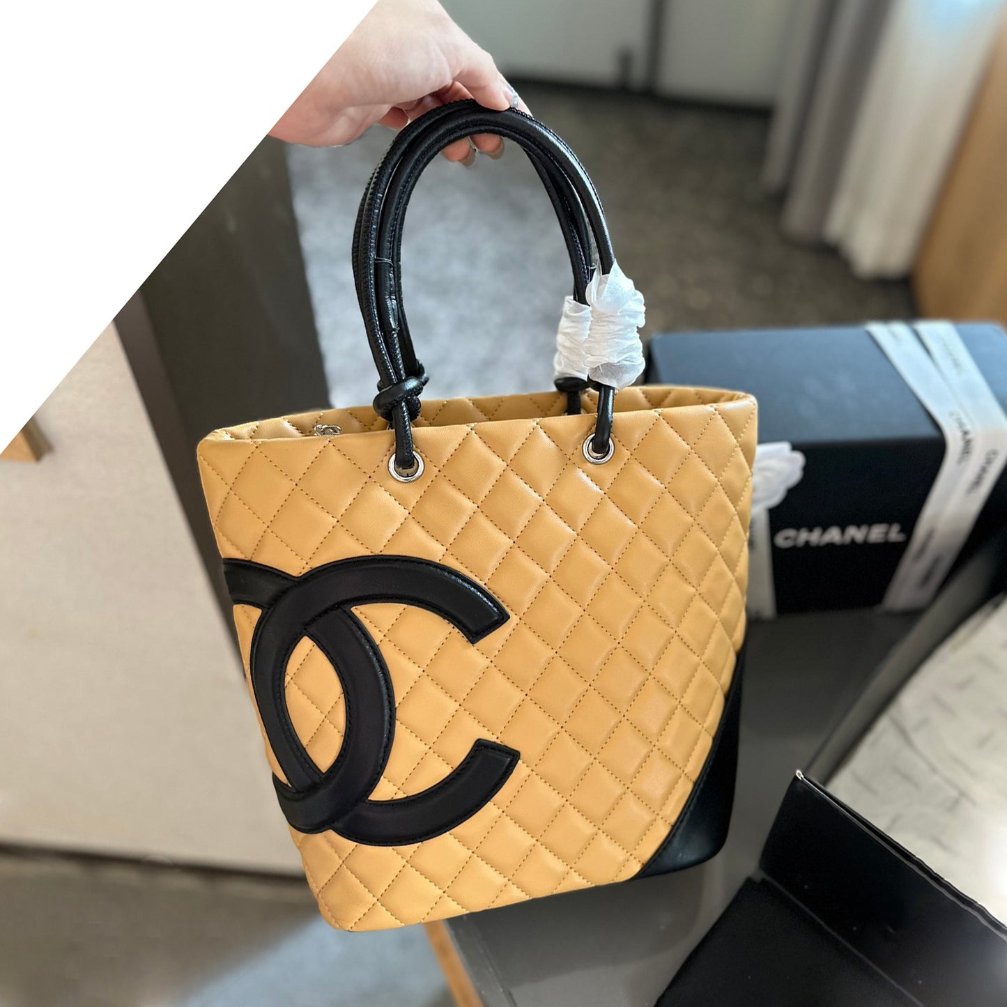 CNL Cambon Line CC logos hand tote bag 1824061201