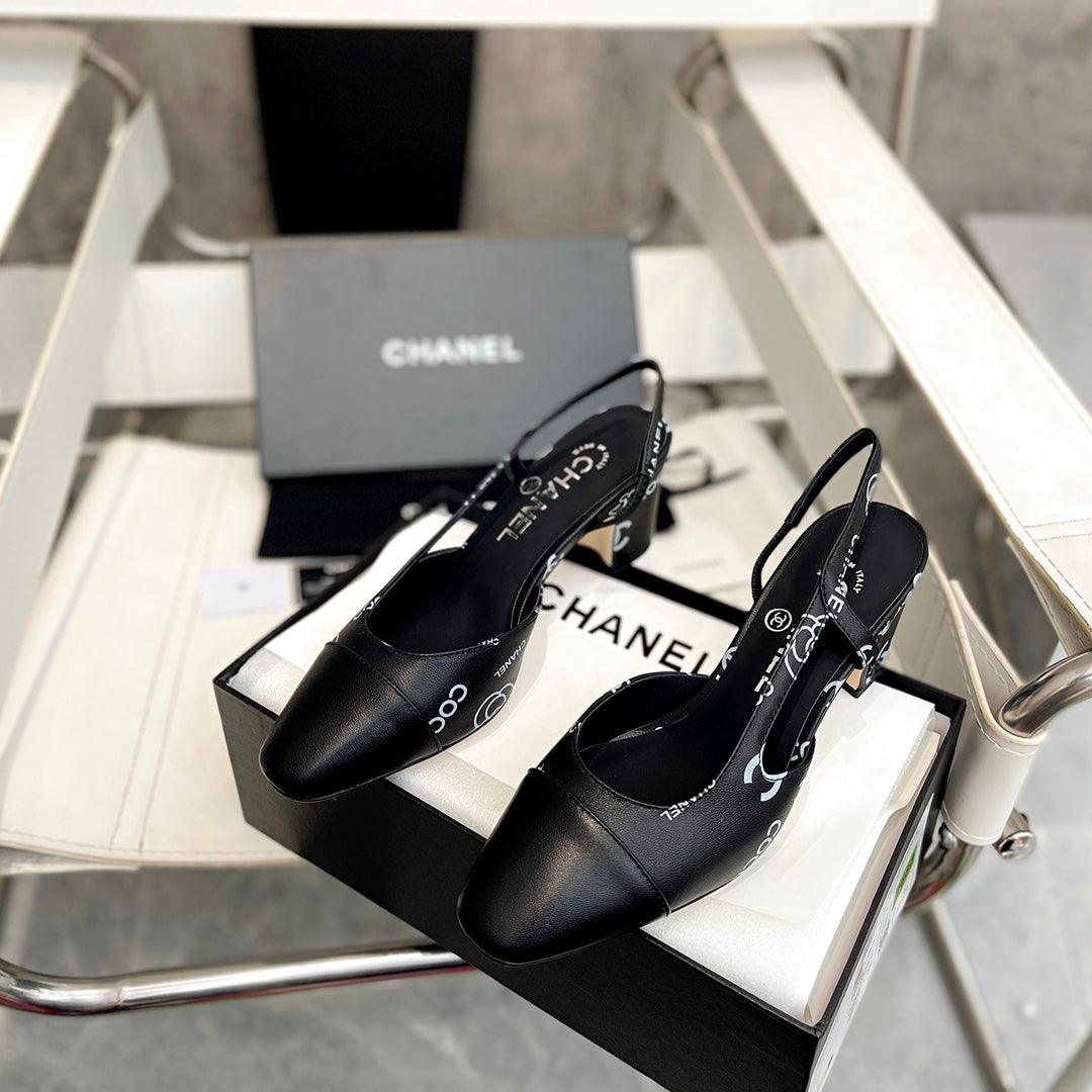 Camellia Print Stylish Classic Heeled Sandals XC1623072801