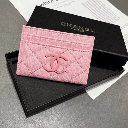 Pink Leather C Logo Women's fashion Cards holder bags PD05202413102