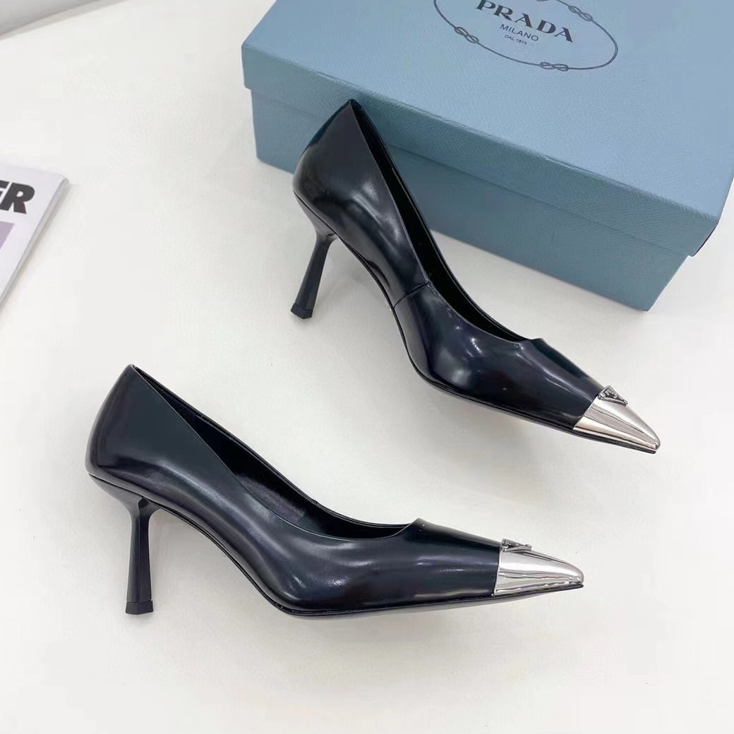 PD fashionable and versatile metal pointed-toe high heels 1824051701