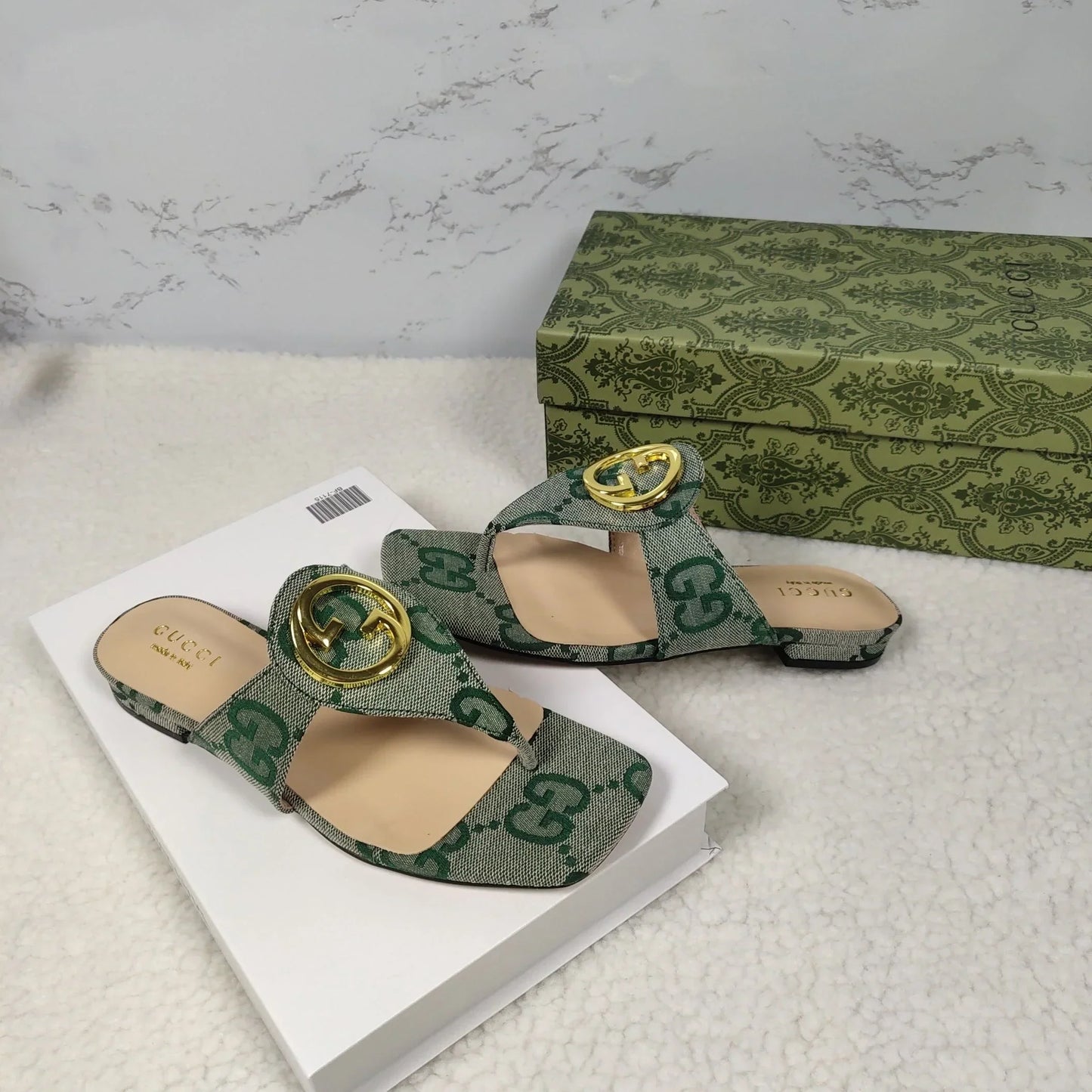 Fashion Trend Canvas Flat Heel Sandals 1024042621