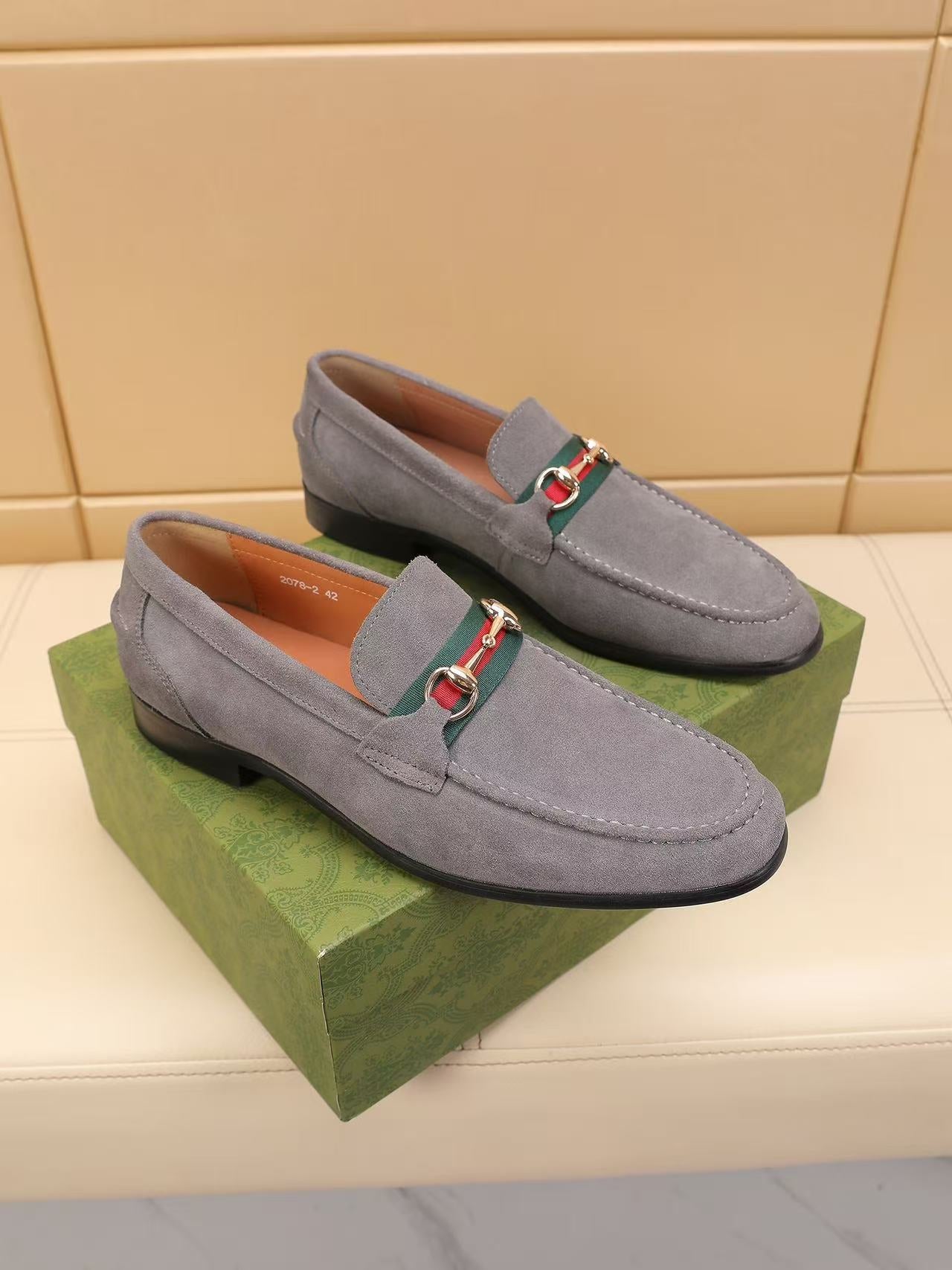 GG Horsebit suede loafers 1825070203