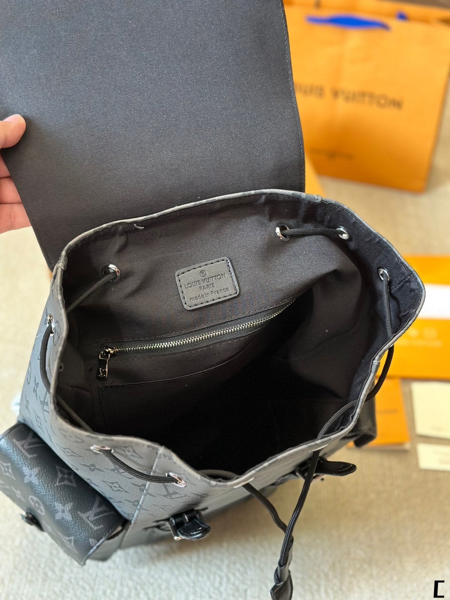 Grey Travel Backpack 1824031905