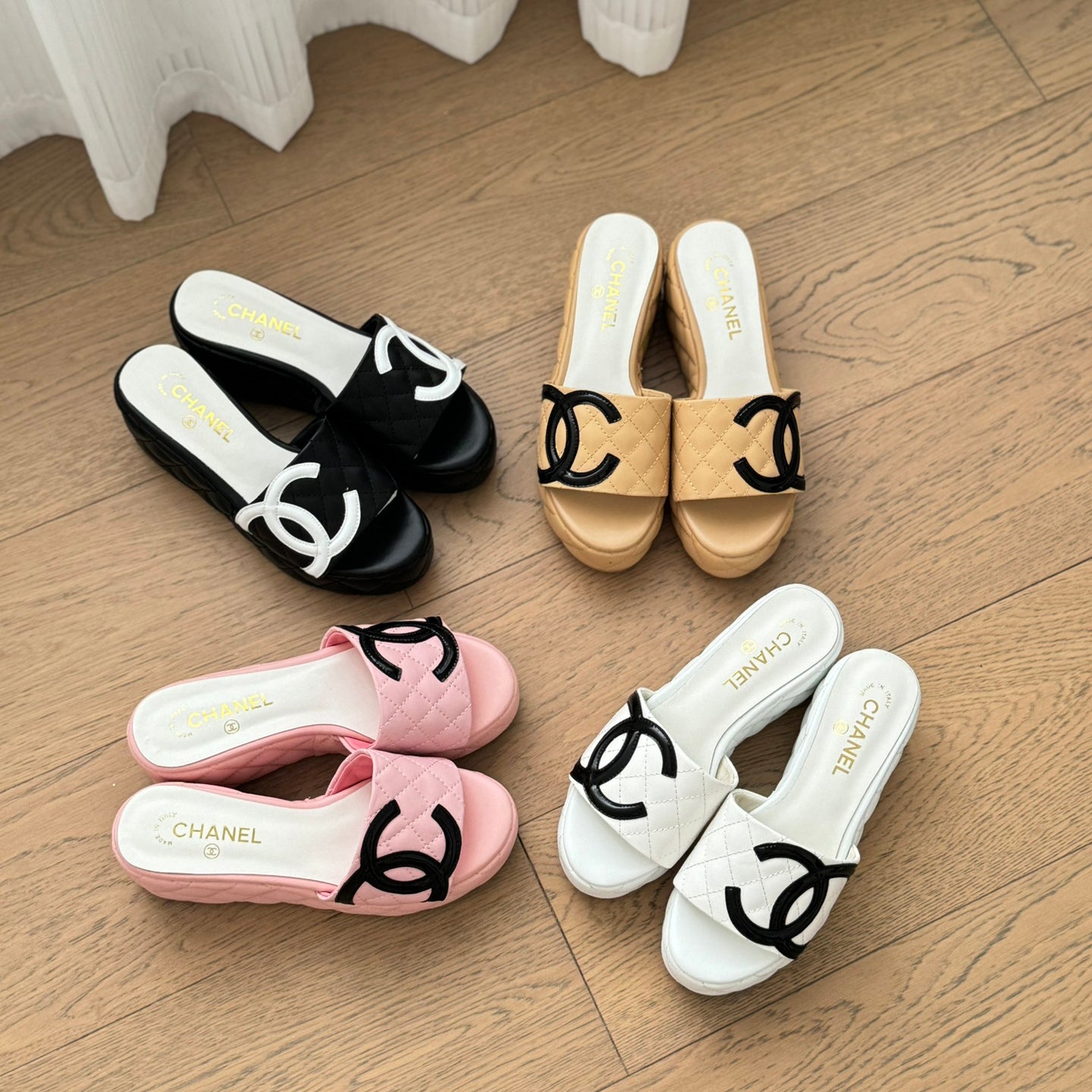 CNL rhombus platform slippers 0724050601