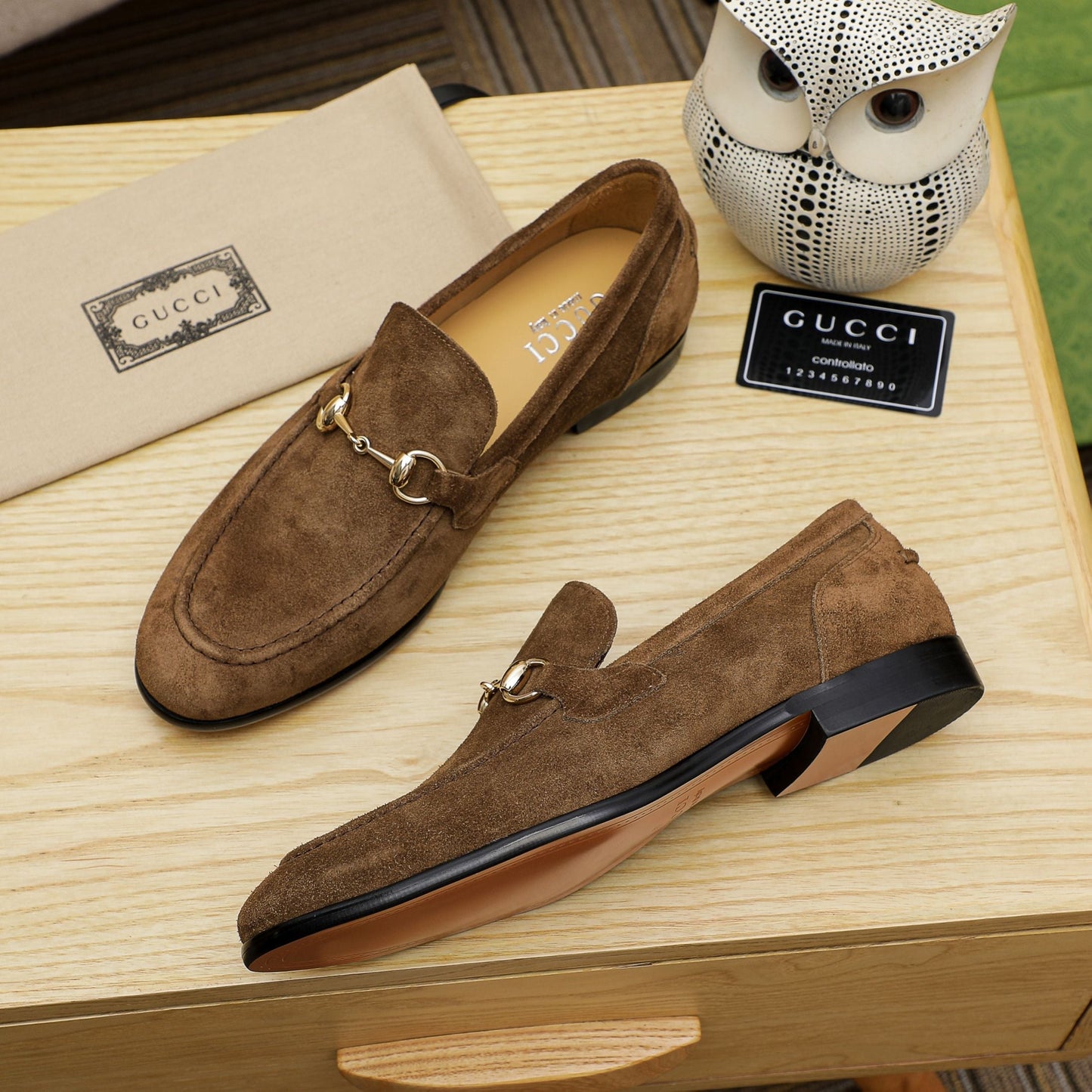GG Horsebit suede loafers 1825070202