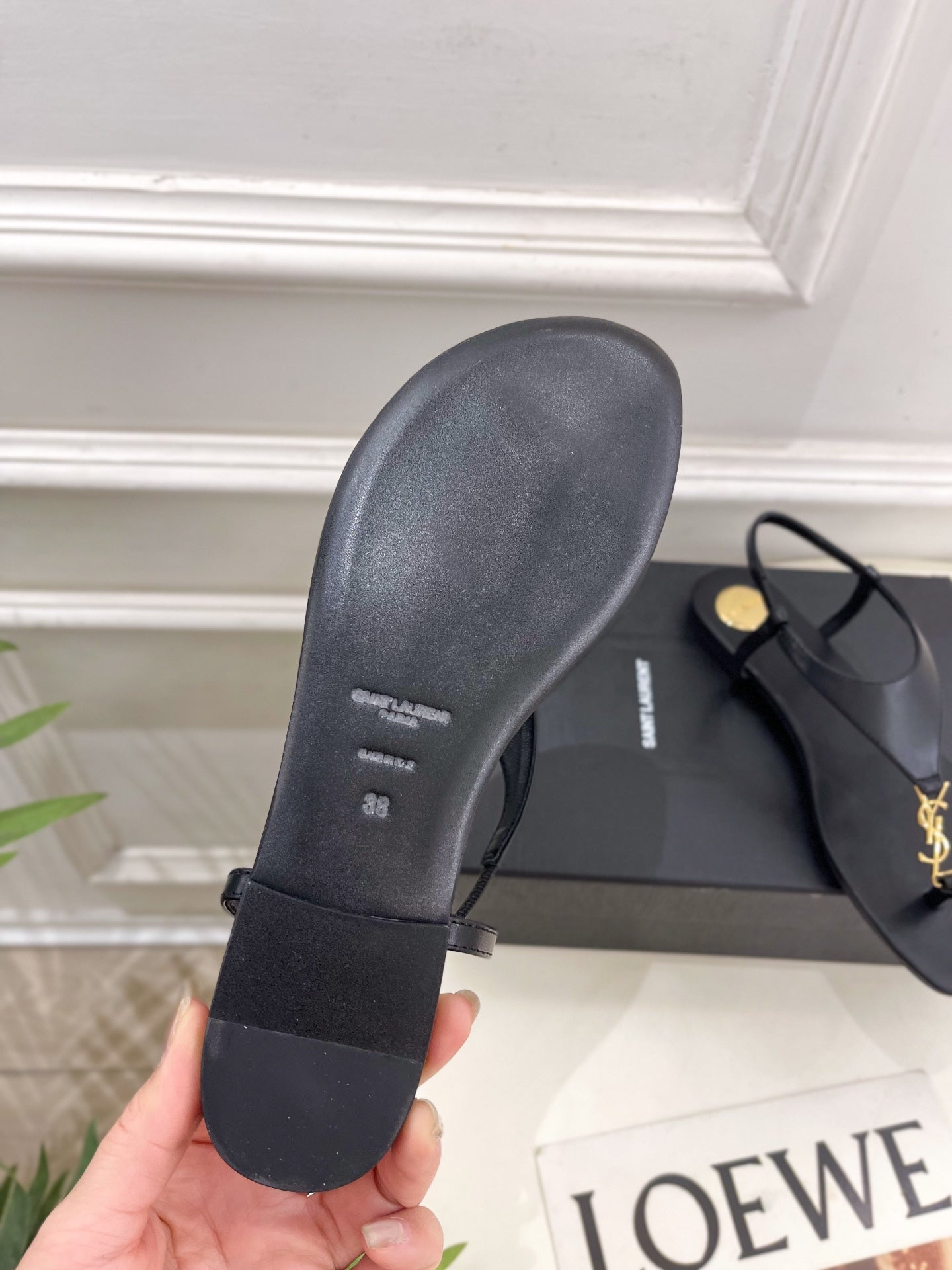 Early spring new YSL clip on sandals 1025032418