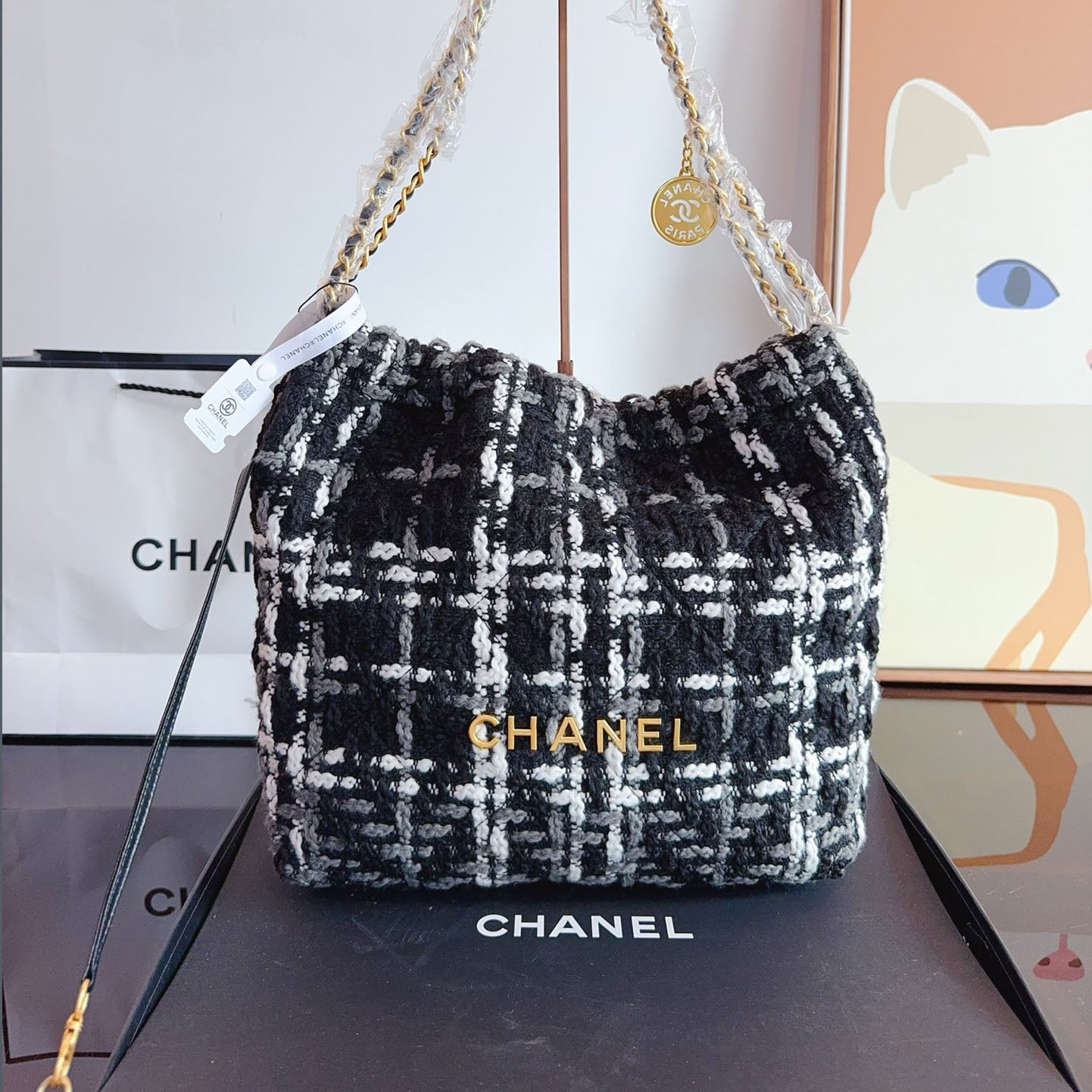 CHL 24 Autumn and Winter Woolen Series New Style Chain Bag XC24092506