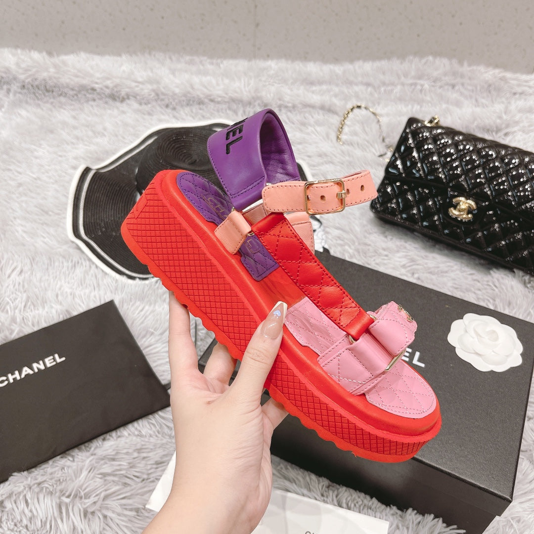 Color Collection platform sandals XC0823072617